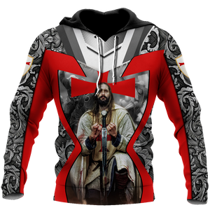 Knights Templar 3D all over printed for men and women PL19082001