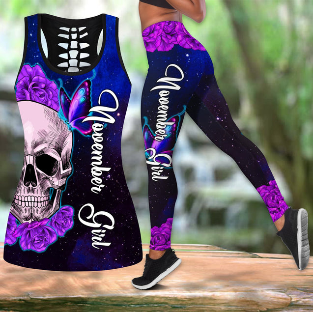 November Girl-Skull Combo Tank Top + Legging DQB08152003S