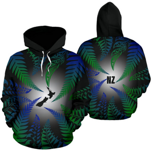 New Zealand All Over Hoodie - New Zealand Circle - BN09-Apparel-Khanh Arts-Hoodie-S-Vibe Cosy™