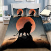Lion in Sunset Bedding Set