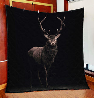 Alone Beautiful Deer Quilt