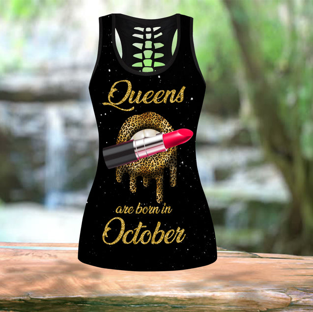 Queens Are Born In October Combo Tank Top + Legging DQB08082012S