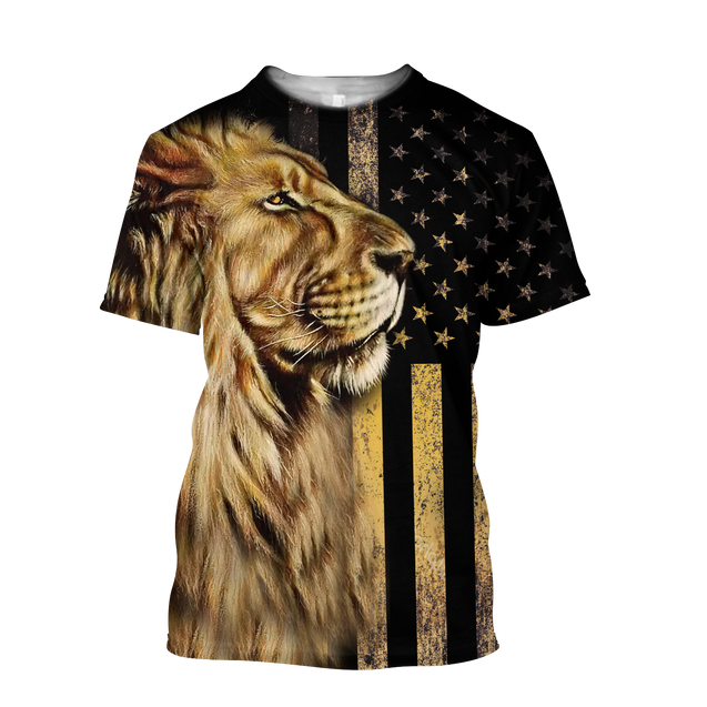 One Nation Under God - Lion Tshirt