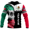 Mexican Skull-American Grown With American Roots 3D All Over Printed Shirts DQB10092003