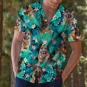 German Shepherd Tropical Hawaii Shirt TA0708202-Apparel-Huyencass-HAWAII SHIRT-S-Vibe Cosy™