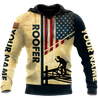 Personalized American Roofer All Over Printed Hoodie For Men MEI