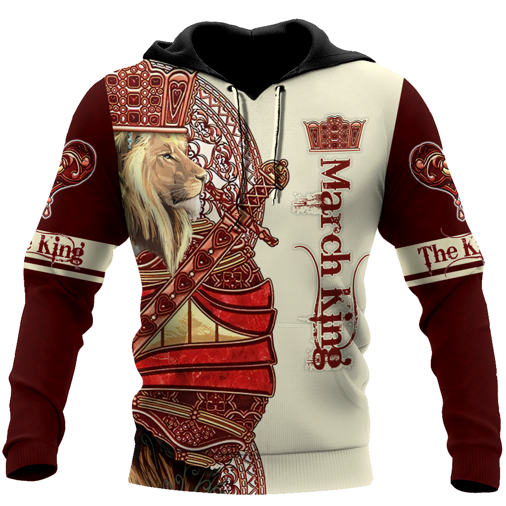 March King Lion 3D All Over Printed  Unisex Shirts