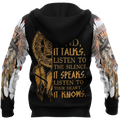 Wolf Native American Hoodie 3D All Over Printed Shirts