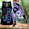 Autism Flag Autism Awearness Combo Tank + Legging QB06192001-Apparel-TA-S-S-Vibe Cosy™