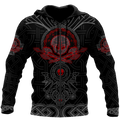 Love Viking Warriors tattoos 3D all over printed for man and women HHT30062001-Apparel-PL8386-Zipped Hoodie-S-Vibe Cosy™
