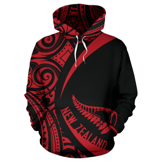 New Zealand Maori Hoodie - Circle Style 04 J1-Apparel-Khanh Arts-Hoodie-S-Vibe Cosy™