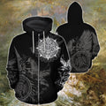 3D All Over Aztec Mexican Tattoo Hoodie-Apparel-HP Arts-Zipped Hoodie-S-Vibe Cosy™