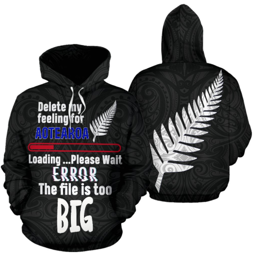 Aotearoa's Love Is Too Big In Me Hoodie Silver Fern Patterns Maori TH5-Apparel-Khanh Arts-Hoodie-S-Vibe Cosy™