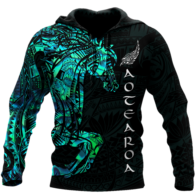 Horse Aotearoa Maori manaia 3d all over printed shirt and short for man and women-Apparel-PL8386-Hoodie-S-Vibe Cosy™