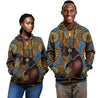 African Zip-Up Hoodie - Africa Black Girl Floral-ALL OVER PRINT ZIP HOODIES-HPArt-Men-S-Blue-Vibe Cosy™