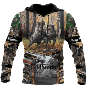 Great Boar Hunting Camo 3D All Over Print  Hoodie DL2022002S