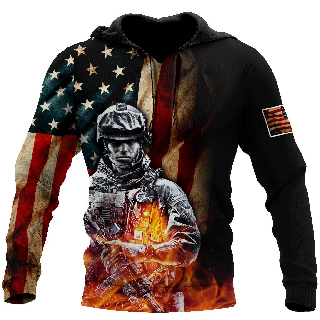 All Over Printed My Son Is A Soldier Hoodie DA04092020-MEI