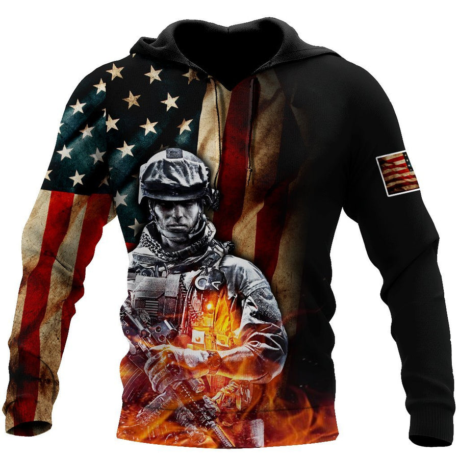 All Over Printed My Son Is A Soldier Hoodie DA04092020-MEI
