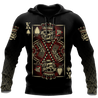 Beautiful Poker Skull Hoodie For Men And Women MEI