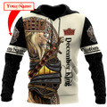 Custom Name December King 3D All Over Printed Unisex Shirts