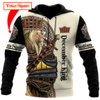 Custom Name December King 3D All Over Printed Unisex Shirts