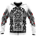 Puerto Rico Black Symbol Sol Taino On White Shirt QB06232004S-Apparel-TQH-Zipped Hoodie-S-Vibe Cosy™