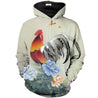 All Over Printed Chicken and flower-Apparel-Phaethon-Hoodie-S-Vibe Cosy™