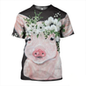 3D ALL OVER PRINTED BEAUTIFUL PIG SHIRTS AND SHORTS PG1-Apparel-NNK-T-Shirt-S-Vibe Cosy™