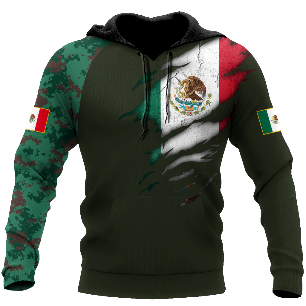Mexican Coat Of Arm 3D All Over Printed Shirts DQB10142002