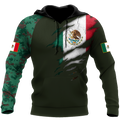 Mexican Coat Of Arm 3D All Over Printed Shirts DQB10142002