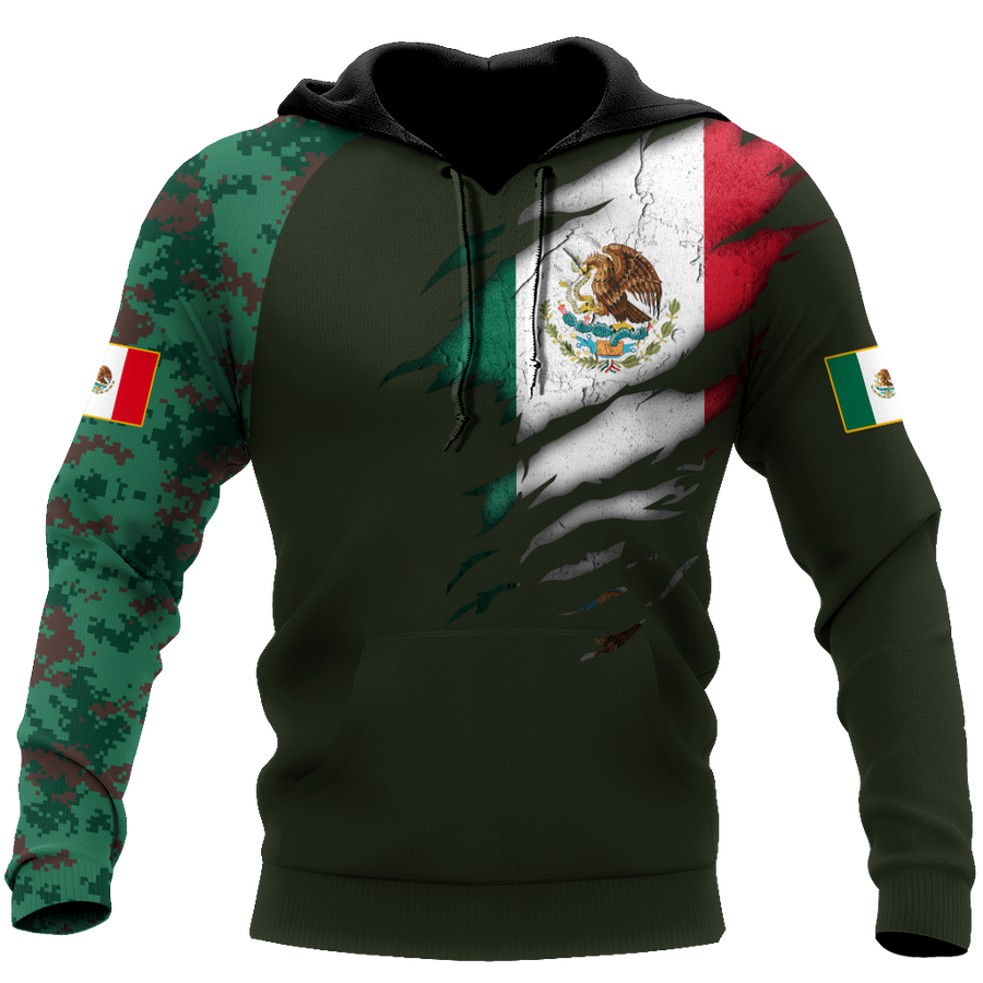 Mexican Coat Of Arm 3D All Over Printed Shirts DQB10142002