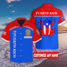 Puerto Rico Caribbean Coqui Customize Name Hawaii Shirts HHT1407201-TQH-Apparel-TQH-Hawaiian shirt-S-Vibe Cosy™