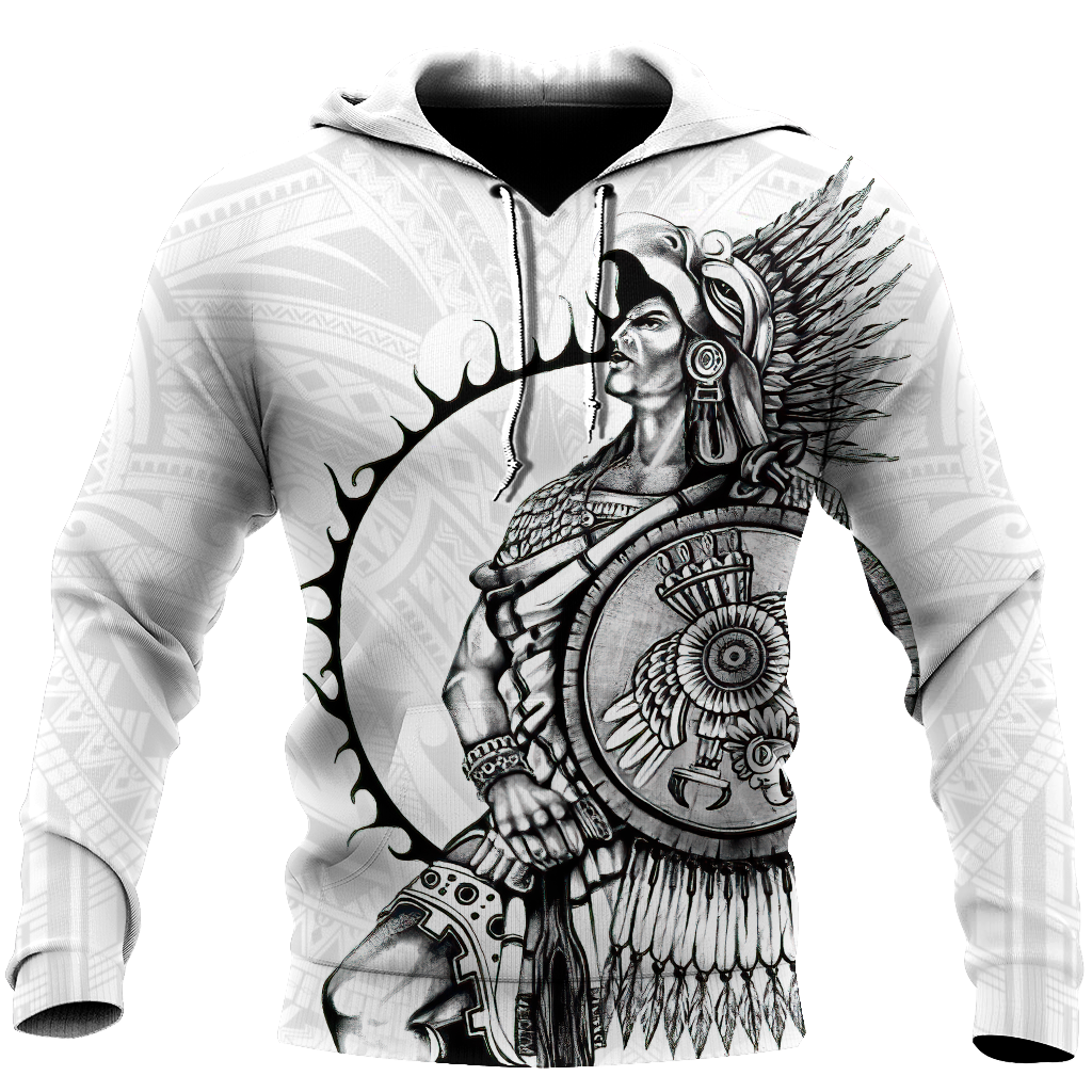 Mexican Aztec Warrior 3D All Over Printed Shirts DQB07162001-Apparel-TA-Hoodie-S-Vibe Cosy™