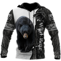 All Over Printed Bear Hoodie MEI09262001-MEI