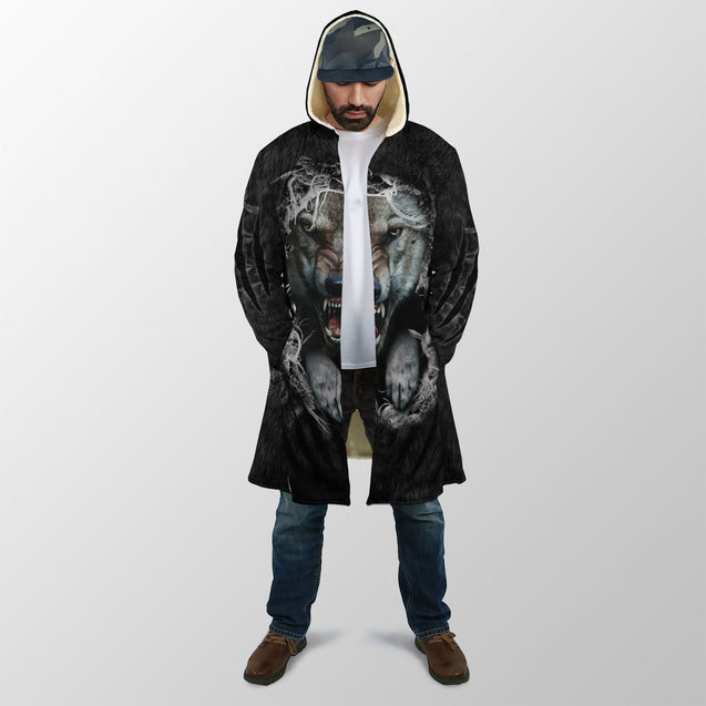 Angry Wolf Art Cloak For Men And Women TR1211203