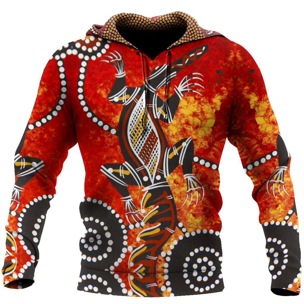 Aboriginal Crocodile Dot Painting Art Shirt For Men And Women - Vibe Cosy™