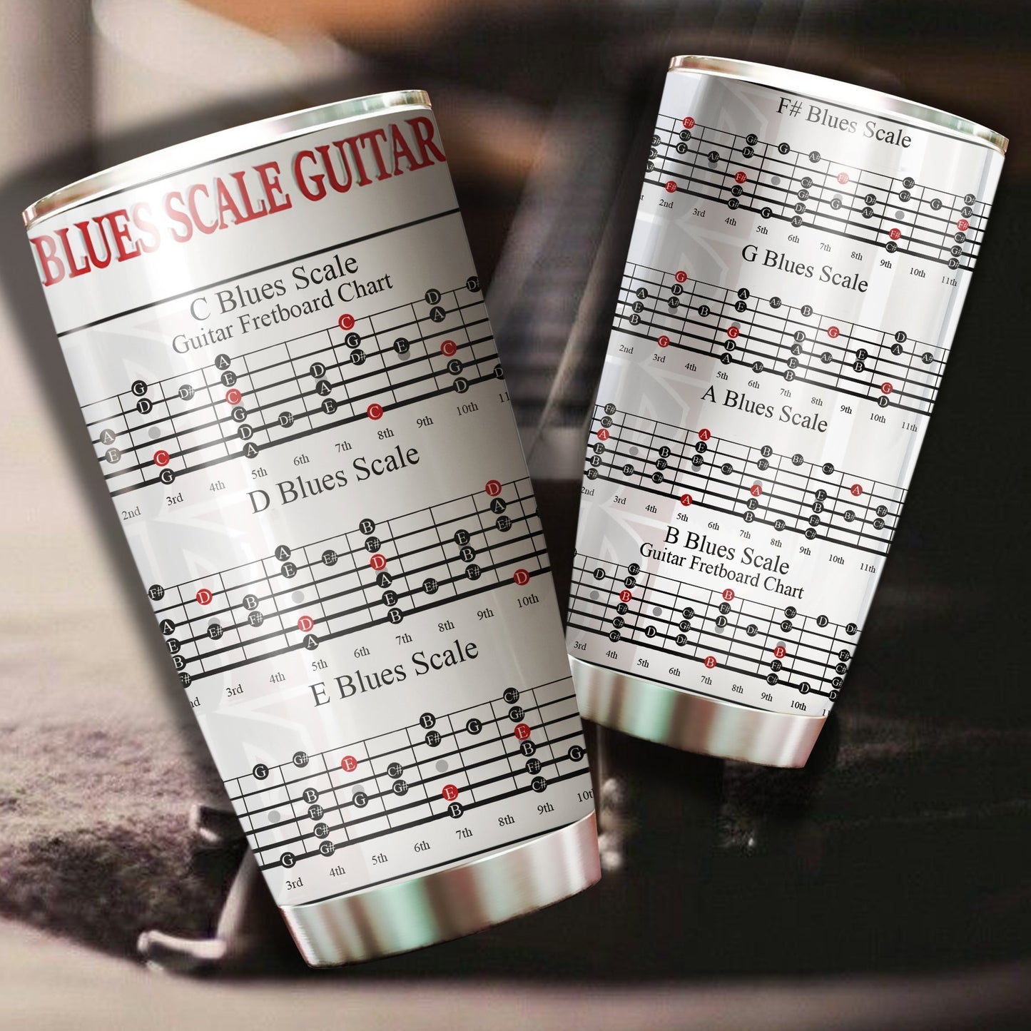 Blues guitar beautiful tumbler HG HAC150103-HG-Vibe Cosy™