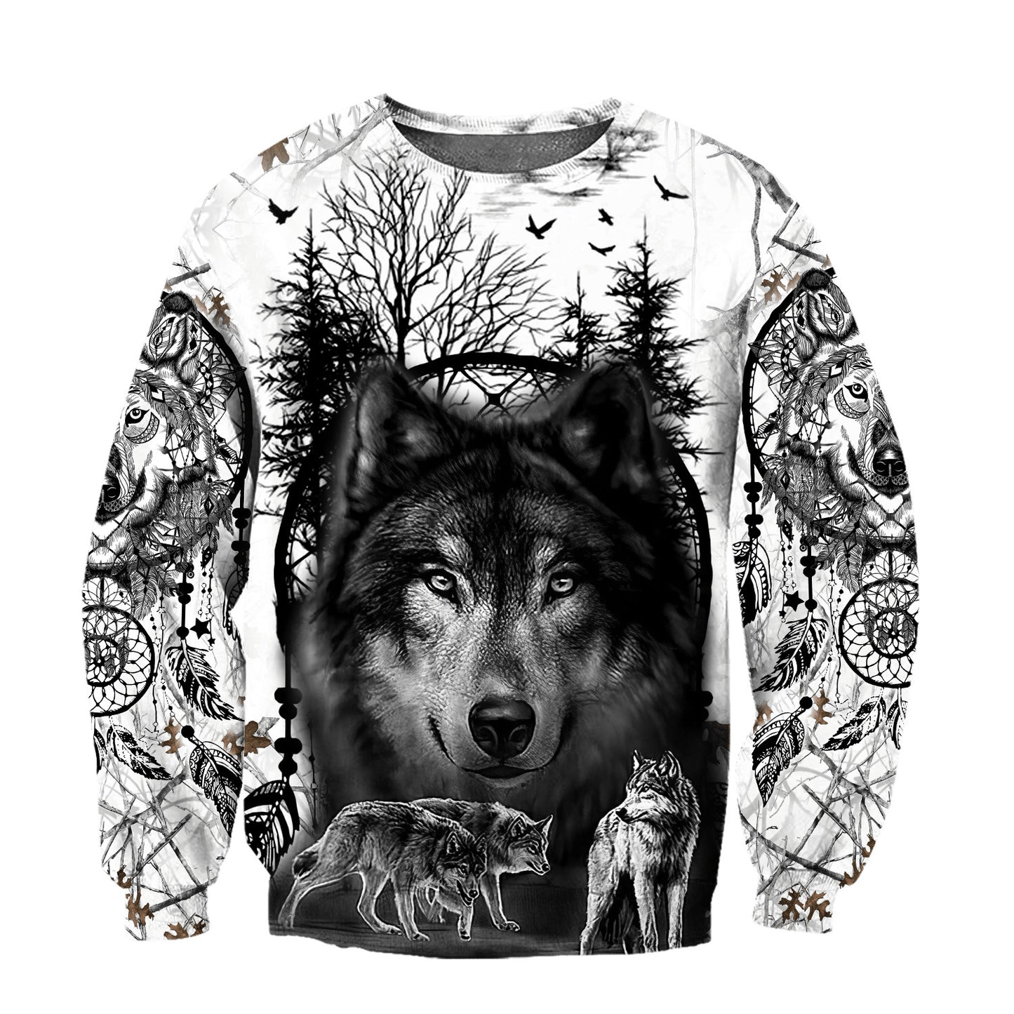 Wolf 3D All Over Printed Unisex Shirts No 06