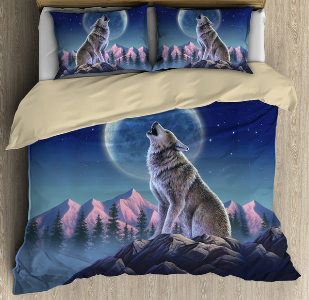 Wolf 3D All Over Printed Bedding Set