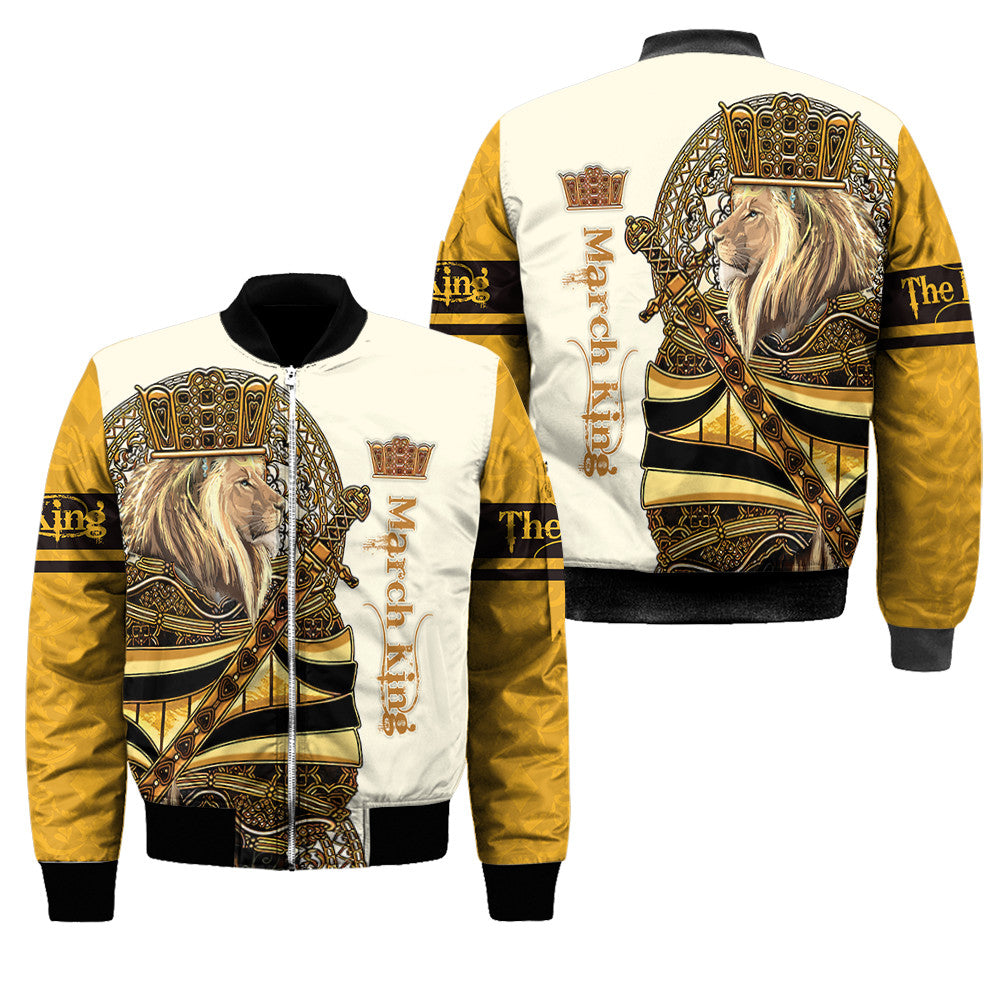 March King Lion 3D All Over Printed Unisex Shirts