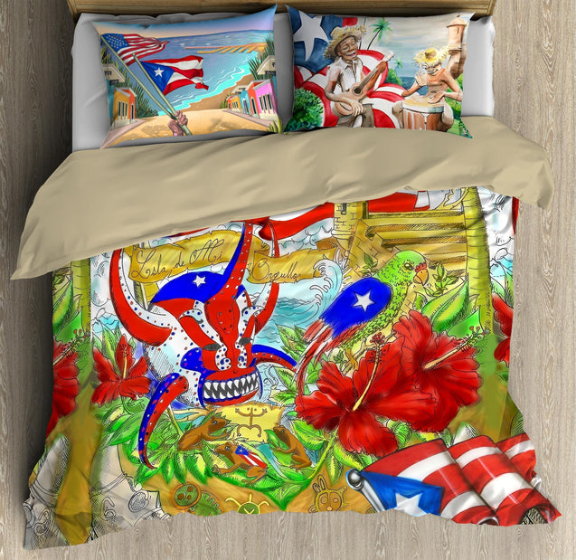 Sweet Peaceful Puerto Rico Bedding Set JJW24072002-TQH-BEDDING SETS-TQH-Twin-Vibe Cosy™