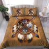 Native American Wolf 3D All Over Printed Bedding Set