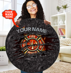 Customize Name Firefighter Circle Rug DQB29052101