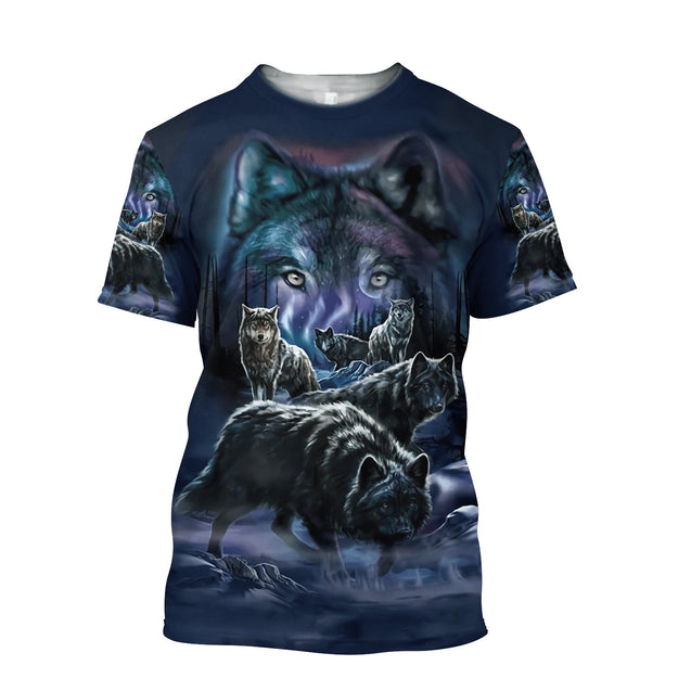 Wolf 3D All Over Printed Unisex Shirts No 03