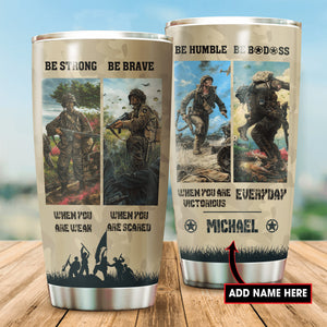 Customize Name United States Army Tumbler