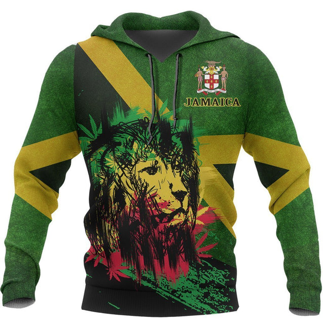 Jamaica - Jamaican Lion Special Hoodie A7-Apparel-Phaethon-Hoodie-S-Vibe Cosy™