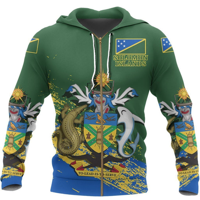 Solomon Islands Special Hoodie A7-Apparel-Phaethon-Zip-S-Vibe Cosy™