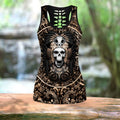 Mexican Aztec Warrior Combo Tank Top + Legging QB07022005-Apparel-TA-S-S-Vibe Cosy™