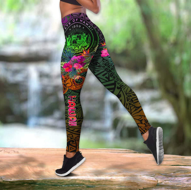 Hawaii Combo Tank Top + Legging DQB07142012-Apparel-TA-S-S-Vibe Cosy™