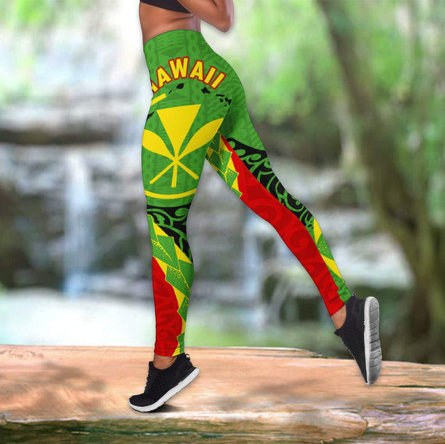 Hawaii Combo Tank Top + Legging DQB07152001-Apparel-TA-S-S-Vibe Cosy™